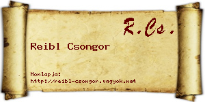 Reibl Csongor névjegykártya